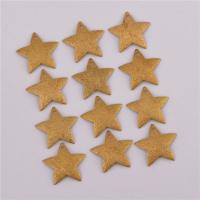 Brass Star Pendants, frosted, original color, 17mm Approx 1.3mm 