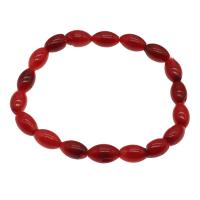 Natural Coral Bracelets, fashion jewelry & for woman, red, 11*7mm Approx 7.5 Inch 