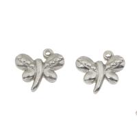 Stainless Steel Animal Pendants, Butterfly, original color Approx 1mm 