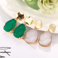 Zinc Alloy Drop Earring, with Crystal, fashion jewelry & for woman 