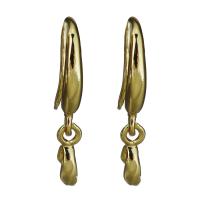 Brass Earring Drop Component, gold color plated 25mm,0.7mm 