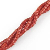 Natural Coral Beads, Column coral red Approx 1mm Approx 16 Inch, Approx 