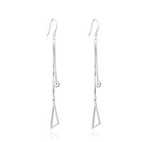 Sterling Silver Drop Earring, 925 Sterling Silver, platinum plated, fashion jewelry & for woman 