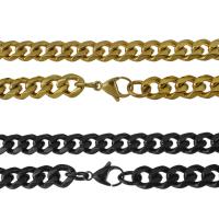 Stainless Steel Chain Necklace, plated, fashion jewelry & Unisex & curb chain 9mm Approx 23.5 Inch 