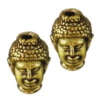 Zinklegierung Schmuckperlen, Buddha, antike Goldfarbe plattiert, Modeschmuck, 9x13.5x9.5mm, Bohrung:ca. 2.5mm, verkauft von PC