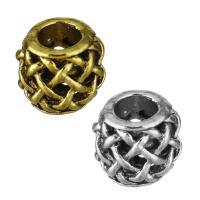 Zinc Alloy Large Hole Beads, plated, hollow Approx 4.5mm 