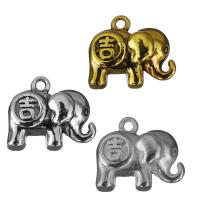 Zinc Alloy Animal Pendants, Elephant, plated, fashion jewelry Approx 1.5mm 
