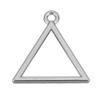 Zinc Alloy Jewelry Pendants, Triangle, silver color plated, fashion jewelry Approx 2mm 
