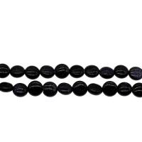 Blue Goldstone Beads, Flat Round, black, 8*4mm Approx 0.5mm, Approx 