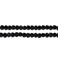 Blue Goldstone Beads, Flat Heart, black Approx 0.5mm, Approx 