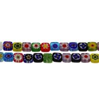 Millefiori Lampwork Beads, Squaredelle, mixed pattern Approx 0.5mm 