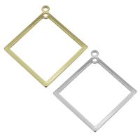 Brass Jewelry Pendants, Rhombus, fashion jewelry & high quality plated Approx 1.5mm 