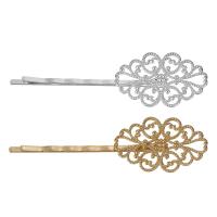 Hair Slide, Brass, plated, fashion jewelry & for woman 