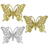 Brass Hair Clip Findings, Butterfly, plated, fashion jewelry 
