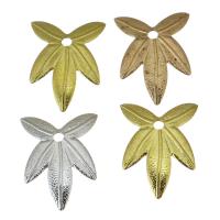 Brass Leaf Pendants, Maple Leaf, plated, fashion jewelry Approx 1.5mm 