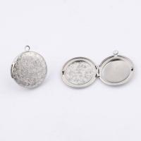 Stainless Steel Locket Pendant , polished, fashion jewelry, original color Approx 2.25mm 