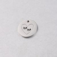 Stainless Steel Hollow Pendant, polished, original color, 25mm Approx 1.4mm 