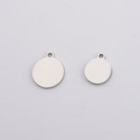 Stainless Steel Pendants, Flat Round, polished Approx 1.5mm 