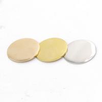Stainless Steel Jewelry Cabochon, Flat Round, polished 25mm Approx 1.5mm 