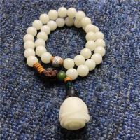 Bodhi Root Bracelet, with Green Bodhi & White Bodhi & Xingyue Bodhi, handmade & for woman Approx 7.5 Inch 