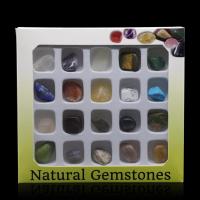 Gemstone Minerals Specimen, polished, mixed colors, 10-20mm 