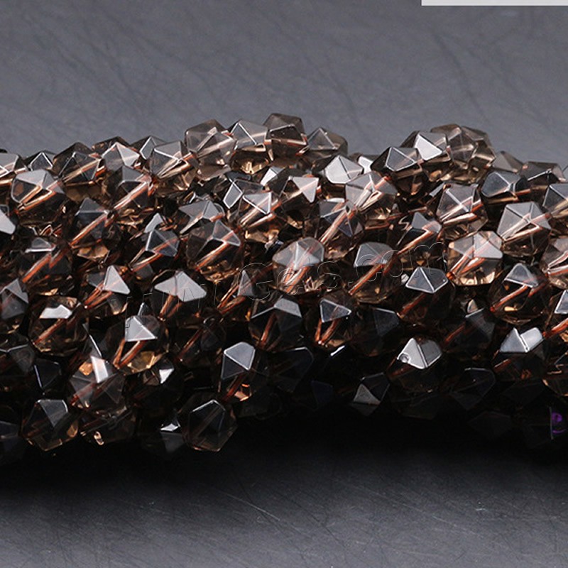 Natural Smoky Quartz Beads, polished, DIY & different size for choice & faceted, Length:Approx 15 Inch, Sold By Strand