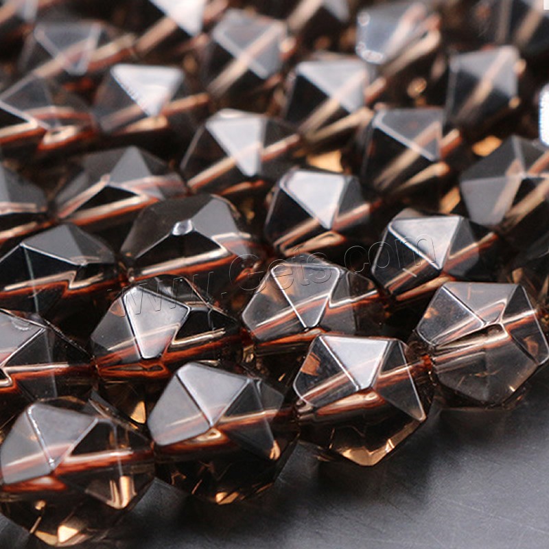 Natural Smoky Quartz Beads, polished, DIY & different size for choice & faceted, Length:Approx 15 Inch, Sold By Strand