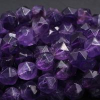 Natürliche Amethyst Perlen, poliert, DIY & verschiedene Größen vorhanden & facettierte, violett, Länge:ca. 15 ZollInch, verkauft von Strang