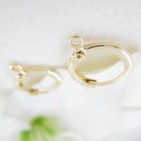 Brass Lever Back Earring Component, gold color plated, DIY & with loop, 16mm Approx 1.5mm 