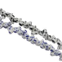 Tierische Porzellan Perlen, Hund, keine, 16*13mm, Bohrung:ca. 2mm, ca. 200PCs/Tasche, verkauft von Tasche