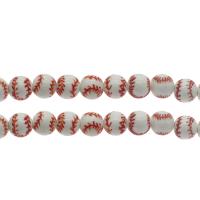 Porcelain Bead, Baseball Approx 2.5mm, Approx 