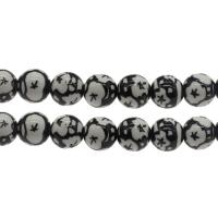 Porcelain Bead, Round black Approx 2.8mm, Approx 