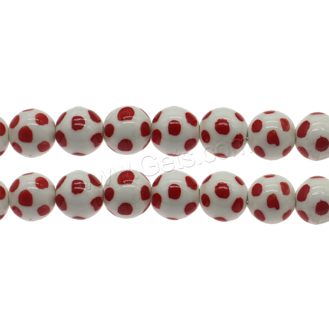 Revestimiento Porcelana bolas, Esférico, diverso tamaño para la opción, Rojo, agujero:aproximado 2.5mm, aproximado 200PCs/Bolsa, Vendido por Bolsa