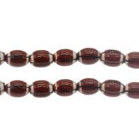 Porcelain Bead, Rugby Ball, brown, 18*13mm Approx 2.2mm, Approx 
