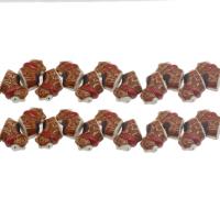 Tierische Porzellan Perlen, Hund, braun, 18*17mm, Bohrung:ca. 2.8mm, ca. 200PCs/Tasche, verkauft von Tasche