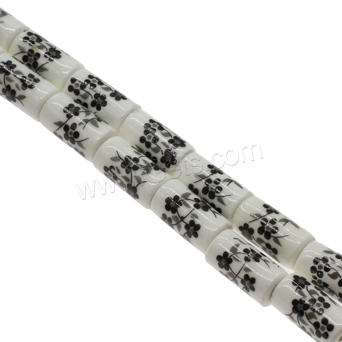 Porcelain Bead, Column, different size for choice, more colors for choice, Hole:Approx 3mm, Approx 200PCs/Bag, Sold By Bag