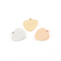 Stainless Steel Heart Pendants, polished Approx 2.4mm 
