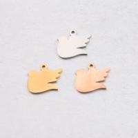 Stainless Steel Animal Pendants, Dove, polished Approx 1.7mm 