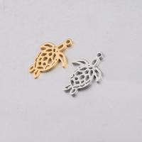 Stainless Steel Animal Pendants, Turtle, polished, hollow Approx 1.5mm 