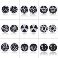 Stainless Steel Stud Earring, fashion jewelry & for woman, 8mm 