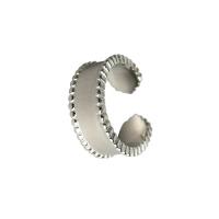 925er Sterling Silber Manschette Fingerring, plattiert, Modeschmuck & für Frau, 8mm, Größe:6.5, verkauft von PC