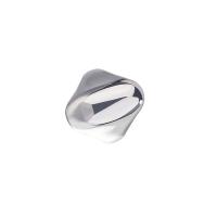925 пробы Манжеты палец кольцо, покрытый платиной, Женский & гладкая, 21mm, размер:6, продается PC