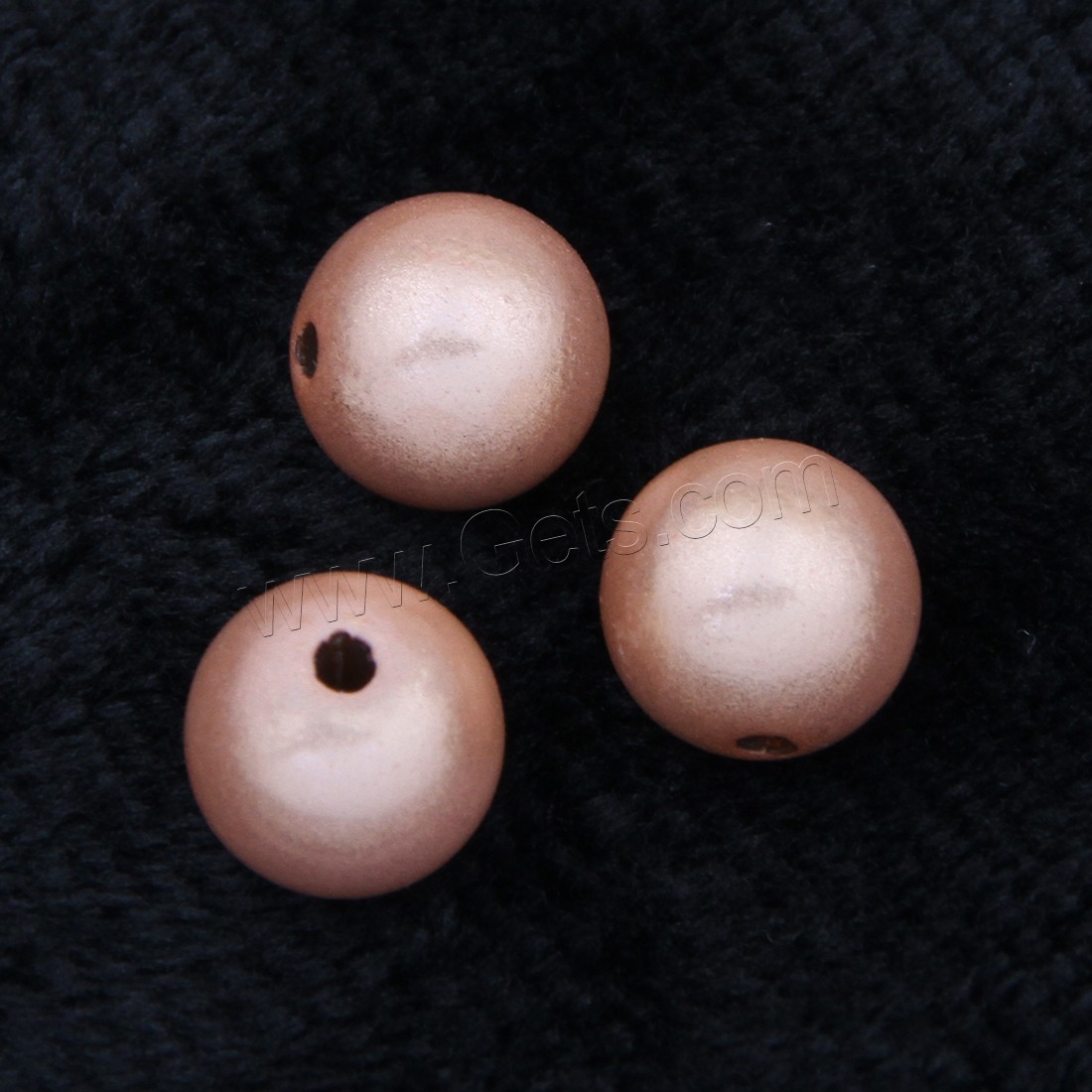 Solid Color Acrylic Beads, Round, different size for choice, pink, Hole:Approx 1mm, Sold By Bag