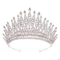 Bridal Tiaras, Zinc Alloy, with Crystal, plated, for woman & with rhinestone 