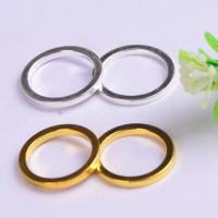 Brass Jewelry Finding, Donut, plated, DIY, Random Color, 18mm 