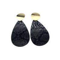 Zinc Alloy Drop Earring, Flat Oval, plated, for woman 