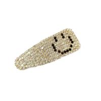 Alligator Hair Clip, Zinc Alloy, handmade, fashion jewelry & for woman & with rhinestone 