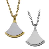 Stainless Steel Jewelry Necklace, with Acrylic, with 2Inch extender chain, plated, oval chain & for woman 1.5mm Approx 18 Inch 