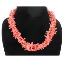 Natural Coral Necklace, for woman & , pink Approx 17 Inch 