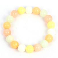 Jade Rainbow Bracelet, Round, fashion jewelry & for woman, multi-colored, 12mm Approx 7.5 Inch 